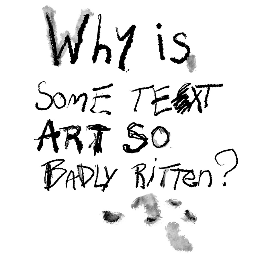 Text-based art: why is it sometimes so messy?