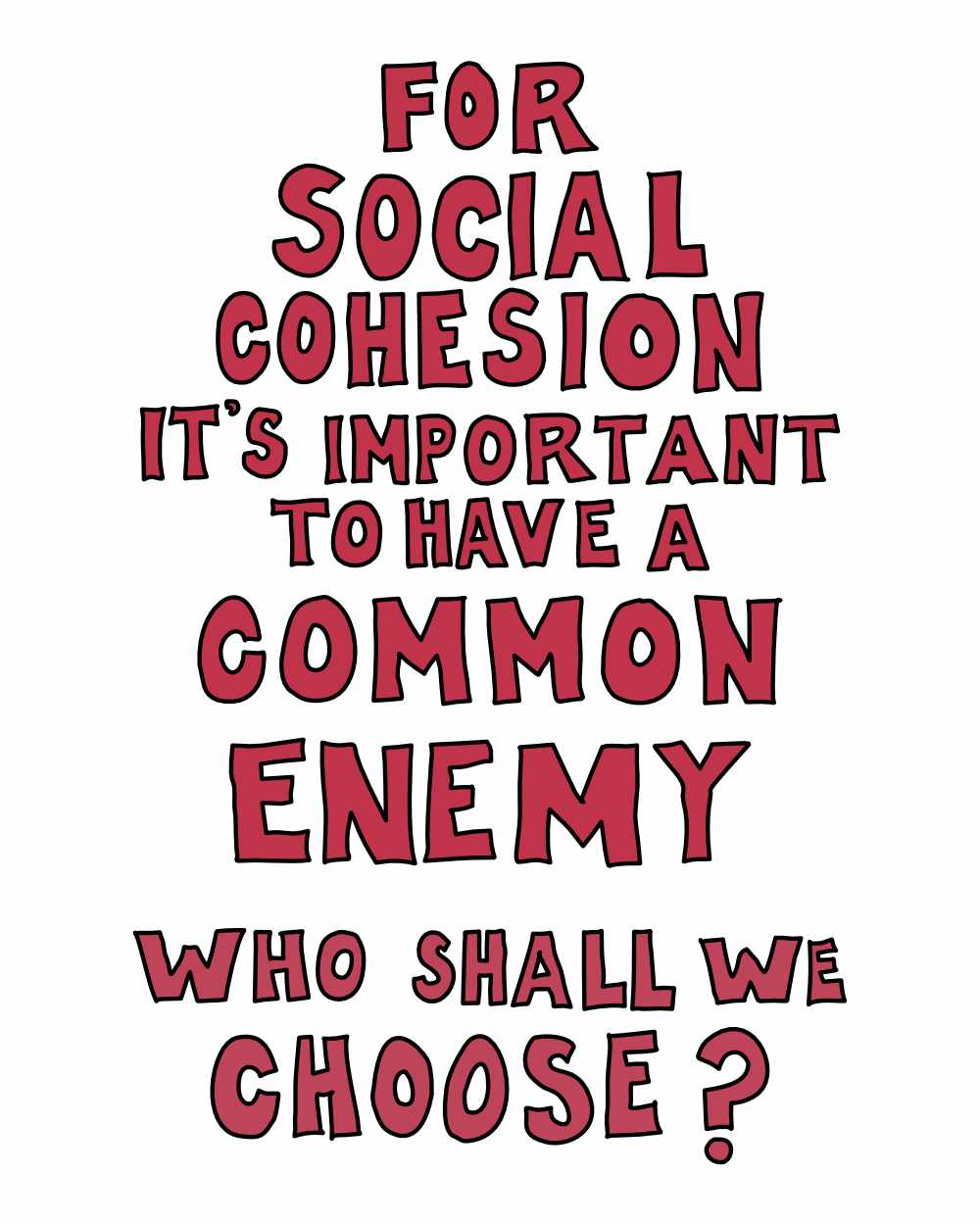 text based art. common hate figure