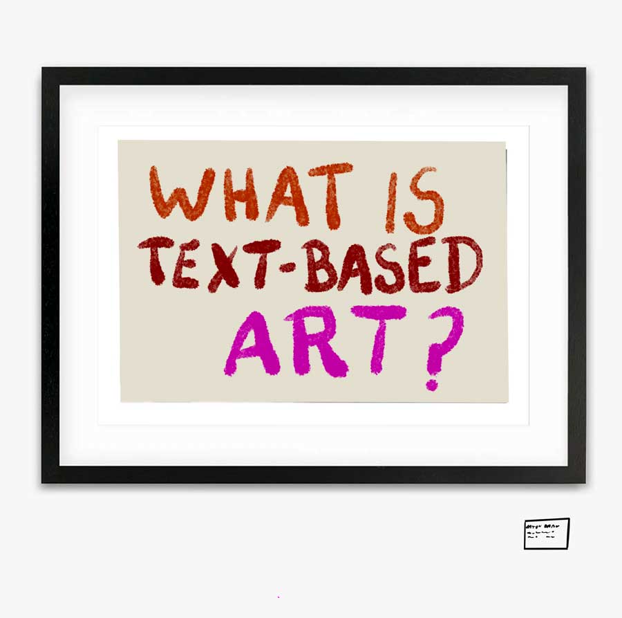 what is text based art?