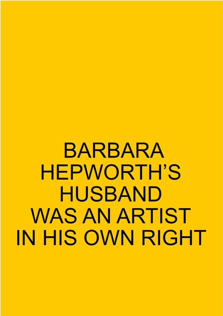 text-based art or word art about the phrase 'she was an artist in her own right'